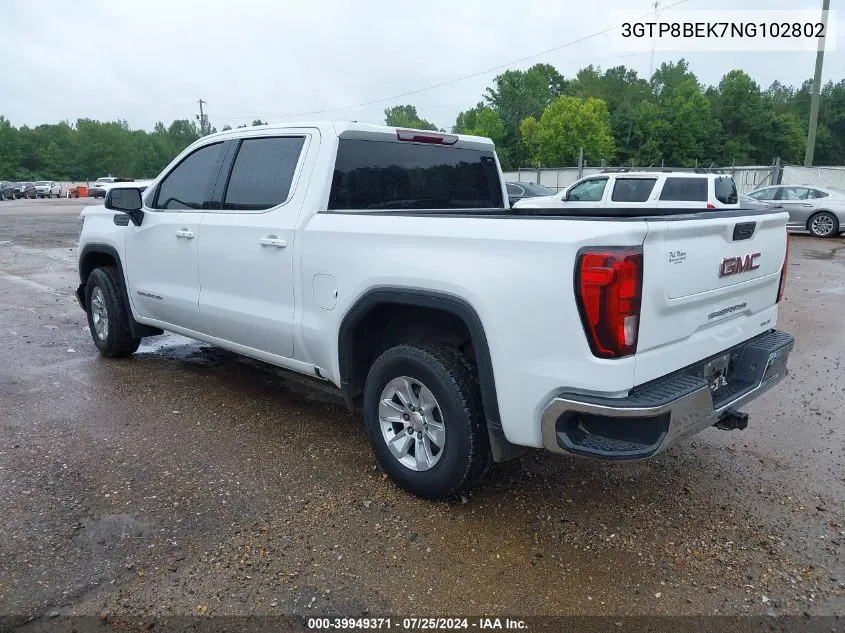 3GTP8BEK7NG102802 2022 GMC Sierra 1500 Limited 2Wd Short Box Sle