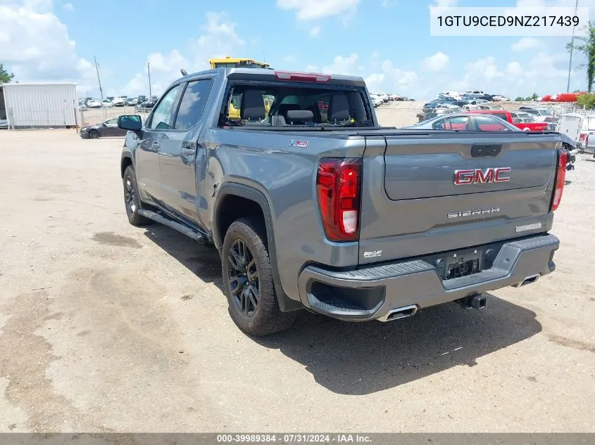 2022 GMC Sierra 1500 Limited 4Wd Short Box Elevation VIN: 1GTU9CED9NZ217439 Lot: 39989384