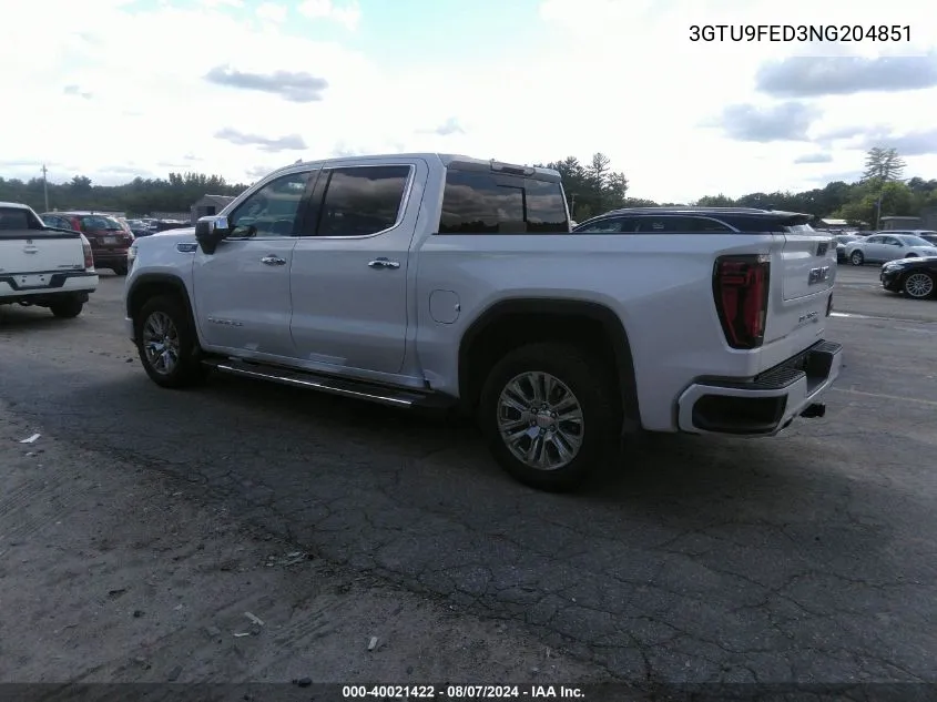 3GTU9FED3NG204851 2022 GMC Sierra 1500 Limited 4Wd Short Box Denali/4Wd Standard Box Denali