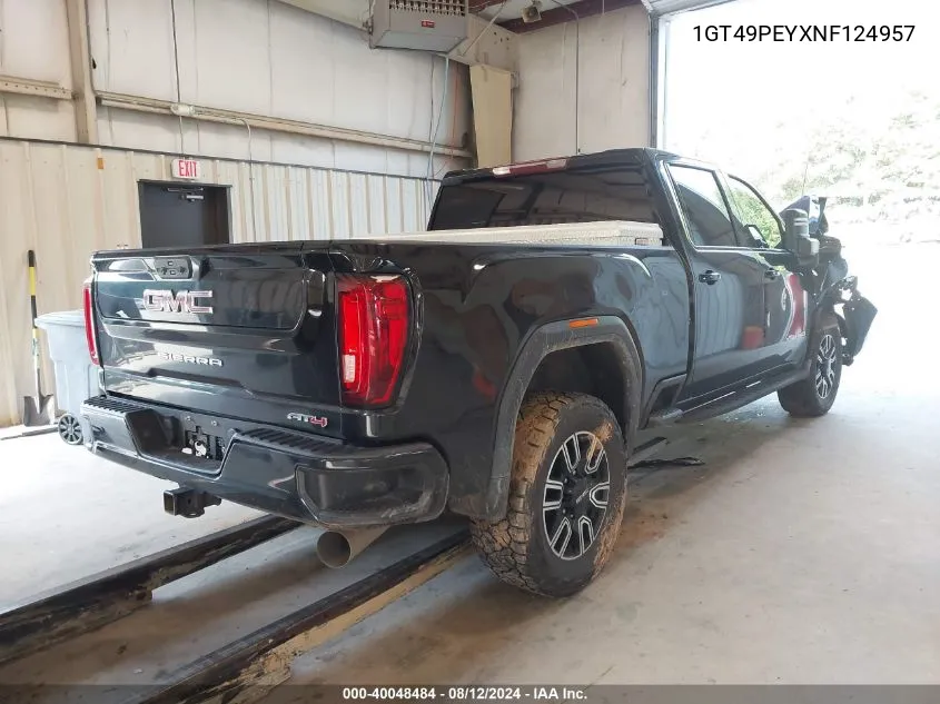 1GT49PEYXNF124957 2022 GMC Sierra 2500Hd 4Wd Standard Bed At4