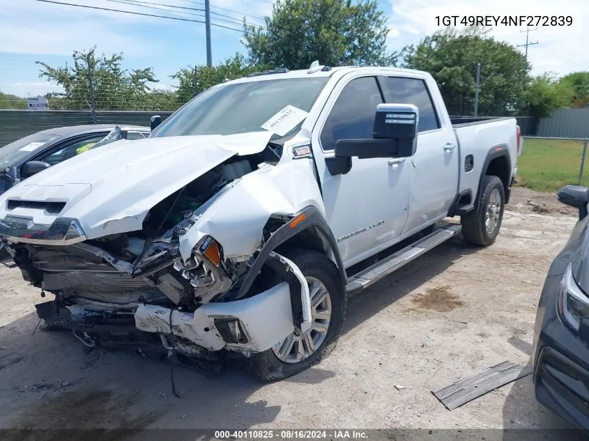 2022 GMC Sierra 2500Hd 4Wd Standard Bed Denali VIN: 1GT49REY4NF272839 Lot: 40110825