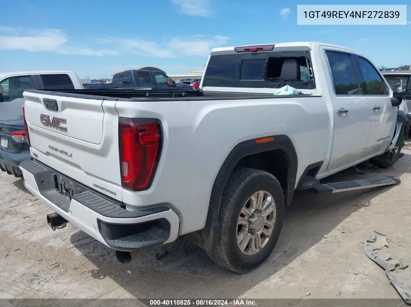 2022 GMC Sierra 2500Hd 4Wd Standard Bed Denali VIN: 1GT49REY4NF272839 Lot: 40110825