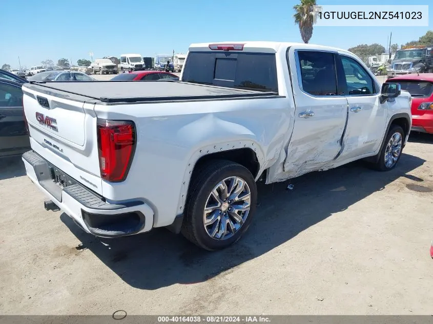 2022 GMC Sierra 1500 4Wd Short Box Denali VIN: 1GTUUGEL2NZ541023 Lot: 40164038