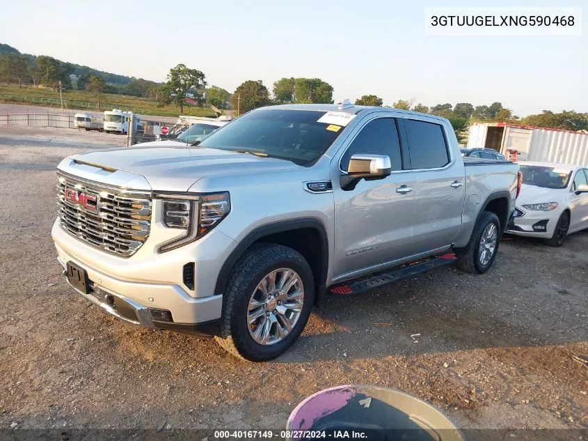 2022 GMC Sierra 1500 4Wd Short Box Denali VIN: 3GTUUGELXNG590468 Lot: 40167149