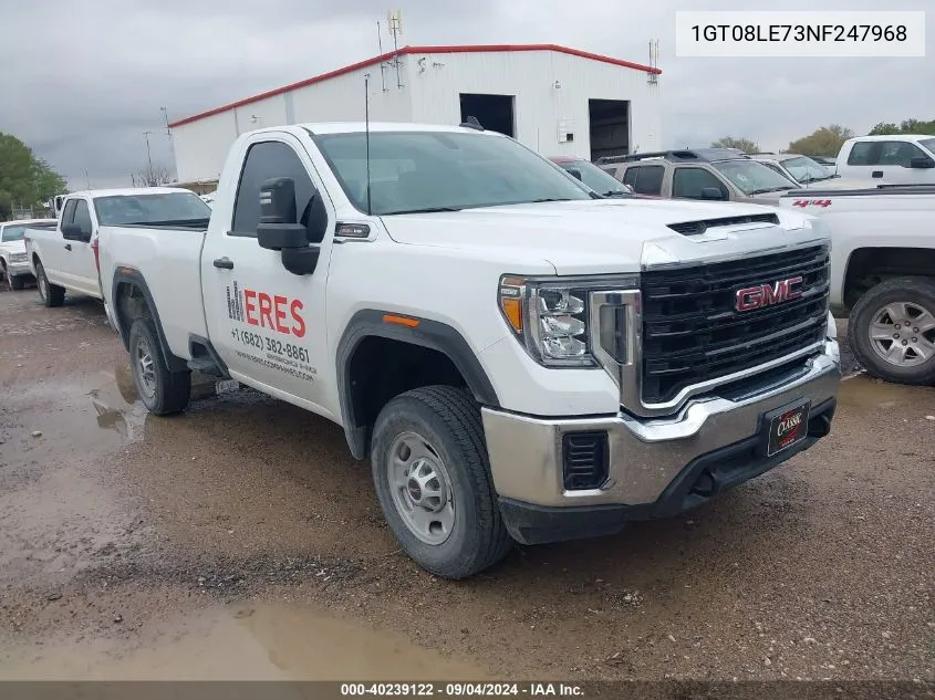 2022 GMC Sierra C2500 Heavy Duty VIN: 1GT08LE73NF247968 Lot: 40239122