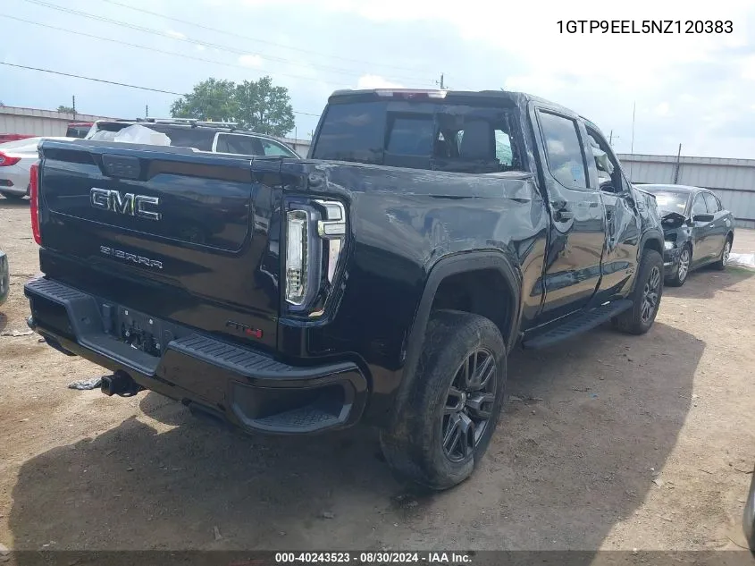 2022 GMC Sierra 1500 Limited 4Wd Short Box At4 VIN: 1GTP9EEL5NZ120383 Lot: 40243523