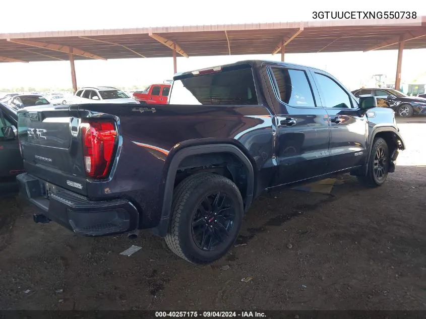 3GTUUCETXNG550738 2022 GMC Sierra 1500 K1500 Elevation