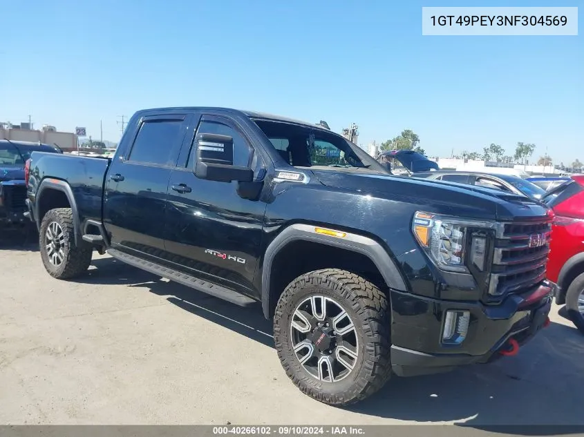 2022 GMC Sierra 2500Hd K2500 At4 VIN: 1GT49PEY3NF304569 Lot: 40266102