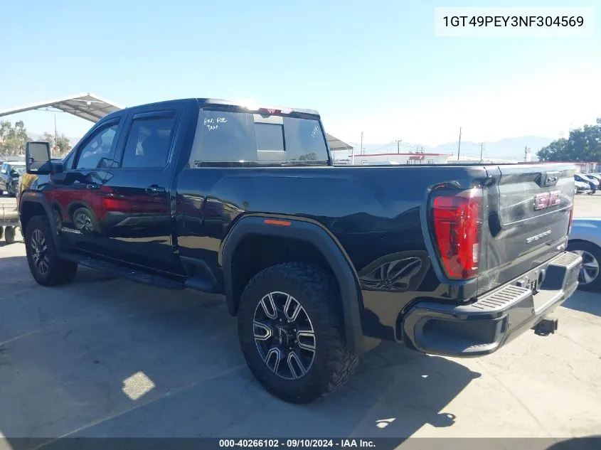 2022 GMC Sierra 2500Hd K2500 At4 VIN: 1GT49PEY3NF304569 Lot: 40266102