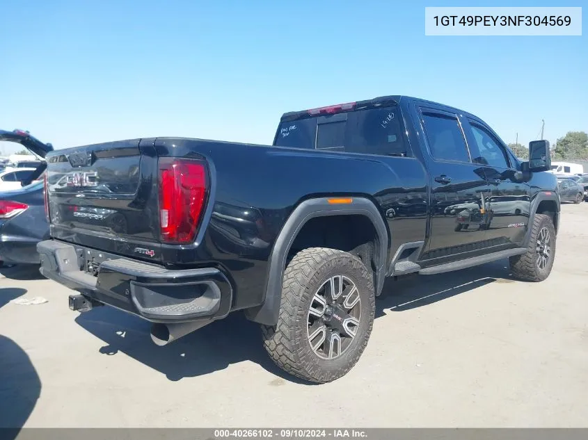 2022 GMC Sierra 2500Hd K2500 At4 VIN: 1GT49PEY3NF304569 Lot: 40266102