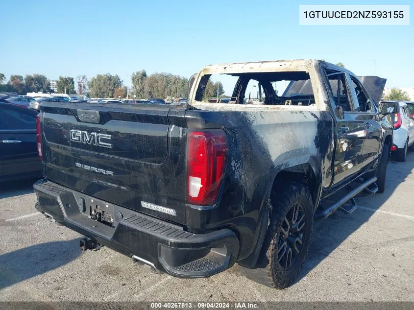 1GTUUCED2NZ593155 2022 GMC Sierra K1500 Elevation