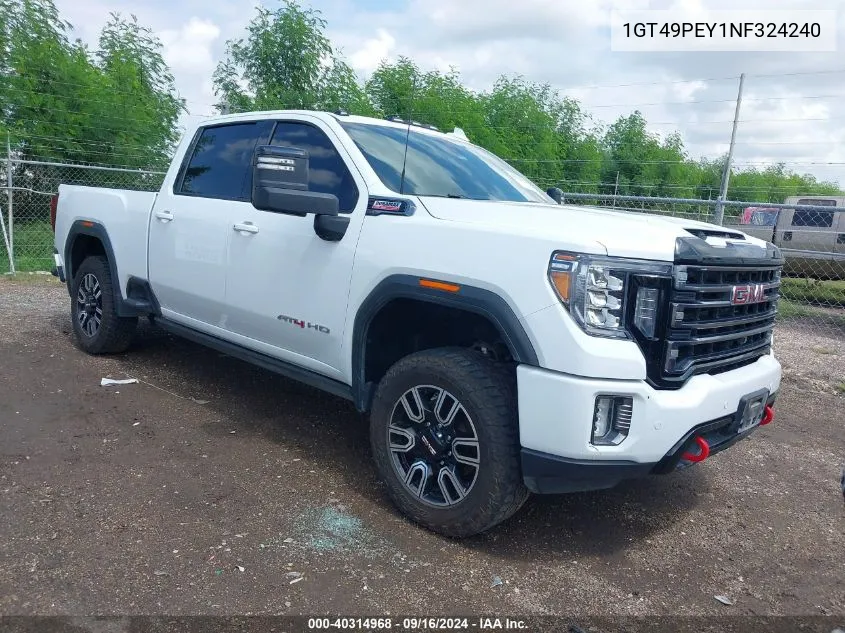 1GT49PEY1NF324240 2022 GMC Sierra K2500 At4