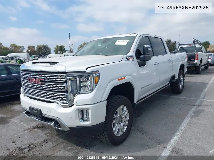 1GT49REYXNF202925 2022 GMC Sierra K2500 Denali