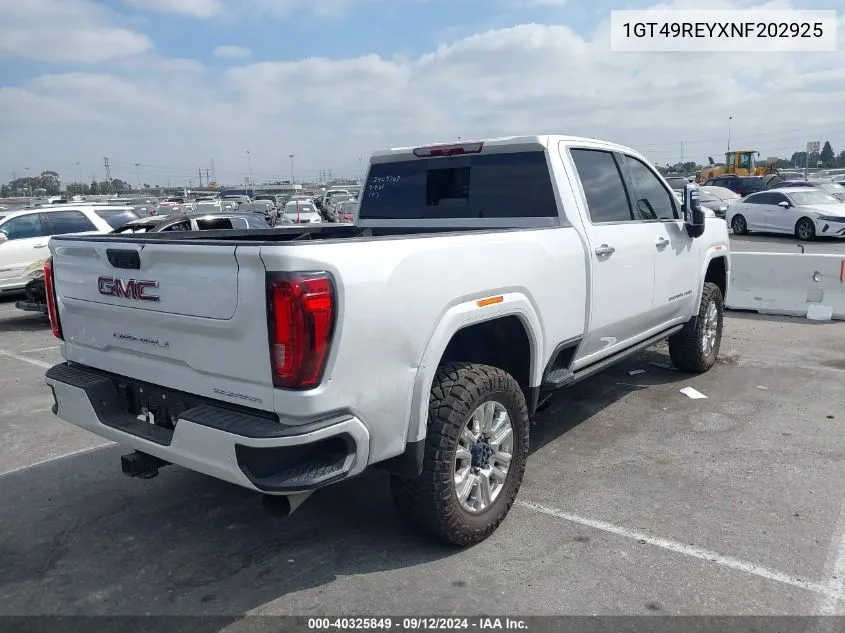 1GT49REYXNF202925 2022 GMC Sierra K2500 Denali