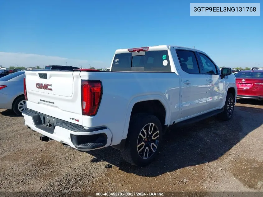 2022 GMC Sierra Limited K1500 At4 VIN: 3GTP9EEL3NG131768 Lot: 40345279