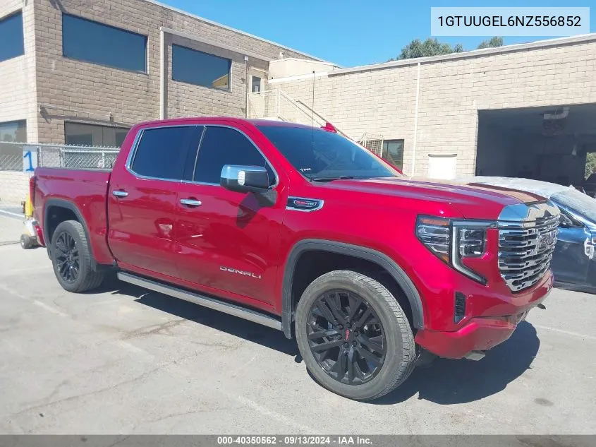 2022 GMC Sierra 1500 4Wd Short Box Denali VIN: 1GTUUGEL6NZ556852 Lot: 40350562