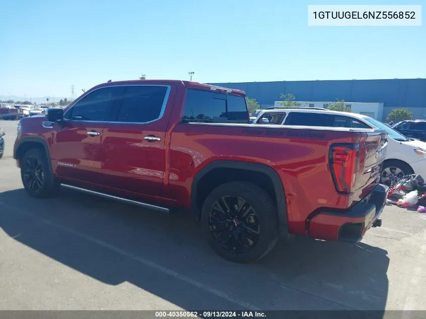 2022 GMC Sierra 1500 4Wd Short Box Denali VIN: 1GTUUGEL6NZ556852 Lot: 40350562