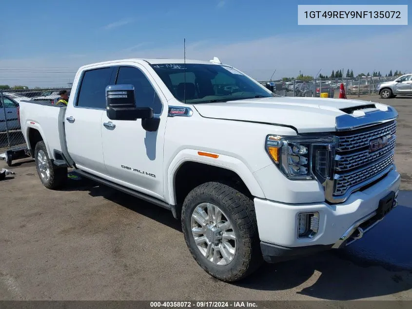 1GT49REY9NF135072 2022 GMC Sierra 2500Hd 4Wd Standard Bed Denali