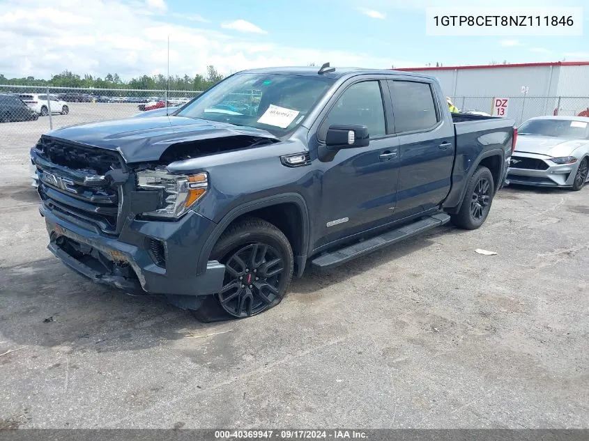 2022 GMC Sierra 1500 Limited 2Wd Short Box Elevation VIN: 1GTP8CET8NZ111846 Lot: 40369947