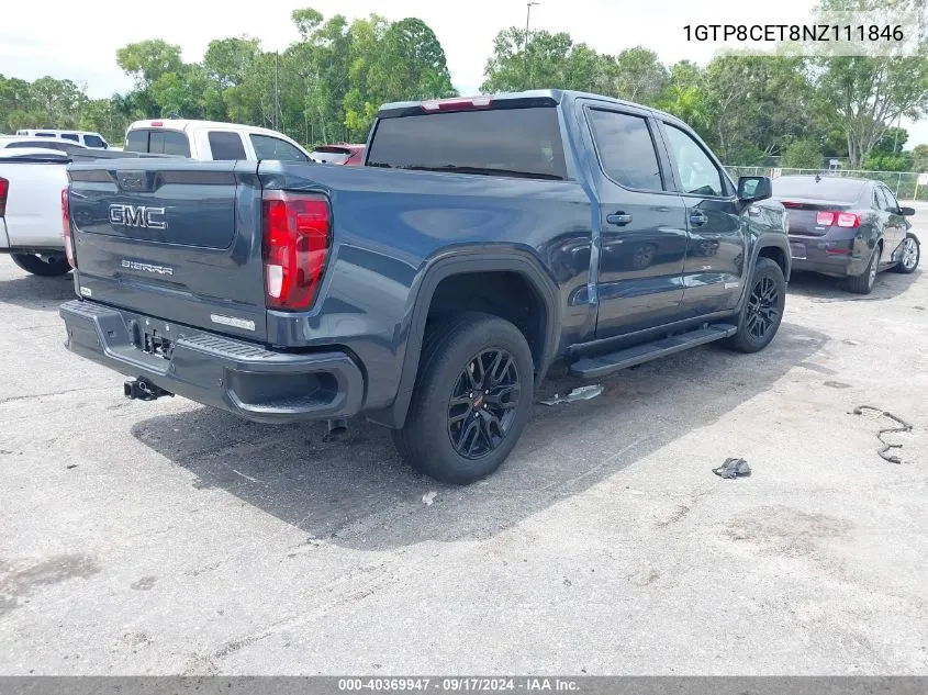 2022 GMC Sierra 1500 Limited 2Wd Short Box Elevation VIN: 1GTP8CET8NZ111846 Lot: 40369947