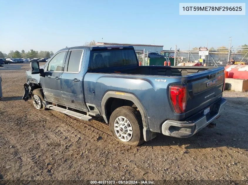 2022 GMC Sierra K2500 Sle VIN: 1GT59ME78NF296625 Lot: 40371073