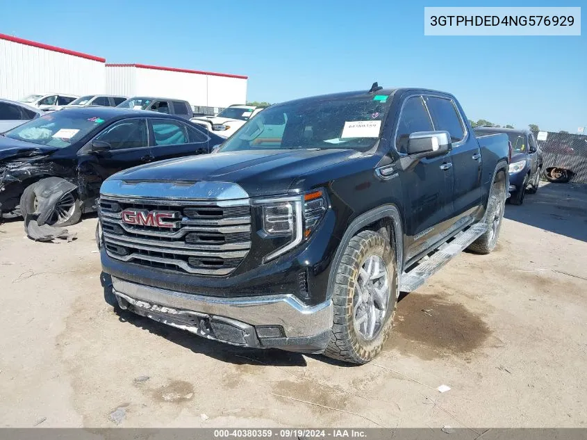 3GTPHDED4NG576929 2022 GMC Sierra 1500 2Wd Short Box Slt