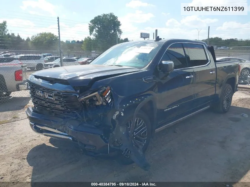 1GTUUHET6NZ611399 2022 GMC Sierra 1500 4Wd Short Box Denali Ultimate