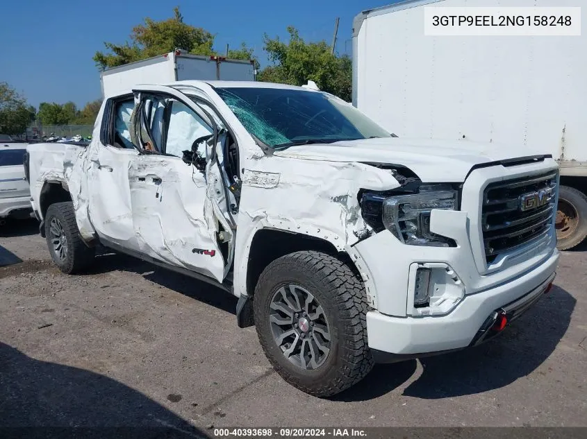 2022 GMC Sierra 1500 Limited 4Wd Short Box At4 VIN: 3GTP9EEL2NG158248 Lot: 40393698