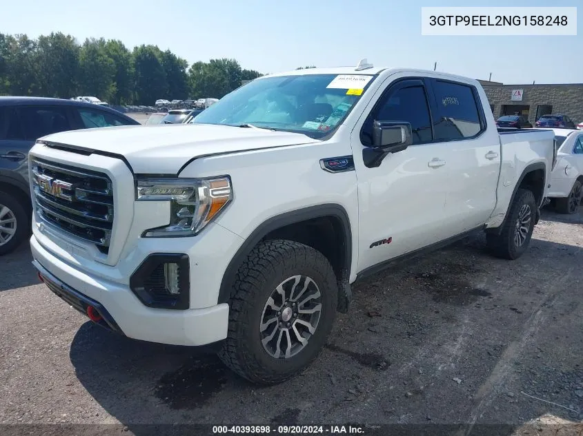 2022 GMC Sierra 1500 Limited 4Wd Short Box At4 VIN: 3GTP9EEL2NG158248 Lot: 40393698