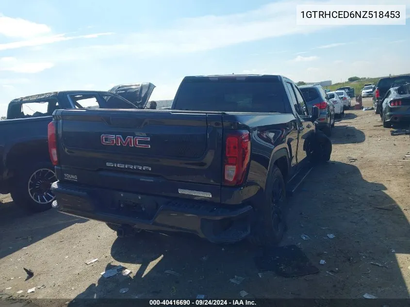 1GTRHCED6NZ518453 2022 GMC Sierra C1500 Elevation