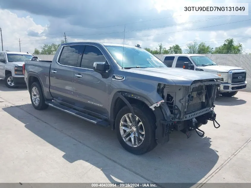 2022 GMC Sierra 1500 Limited 4Wd Short Box Slt VIN: 3GTU9DED7NG131049 Lot: 40433954