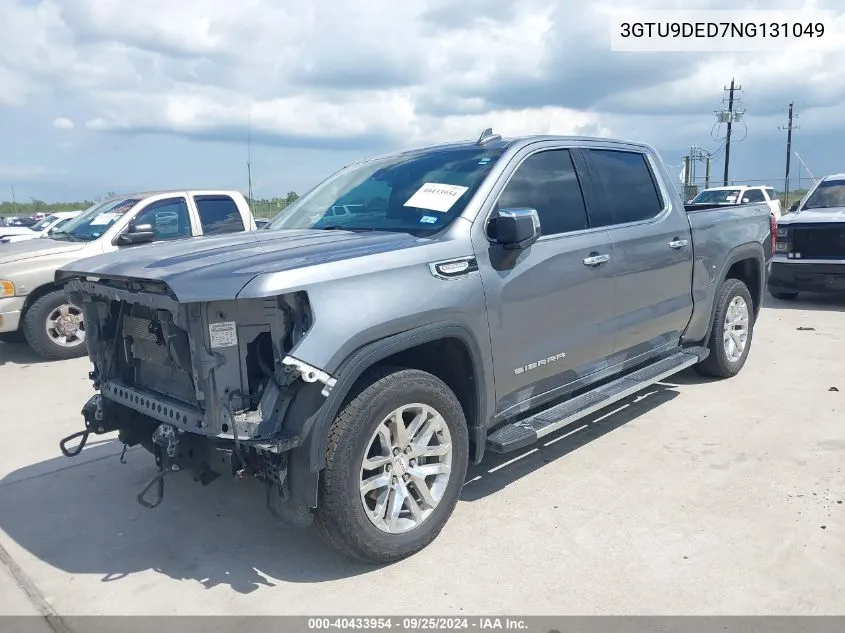 2022 GMC Sierra 1500 Limited 4Wd Short Box Slt VIN: 3GTU9DED7NG131049 Lot: 40433954