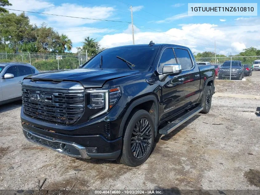 1GTUUHET1NZ610810 2022 GMC Sierra 1500 4Wd Short Box Denali Ultimate