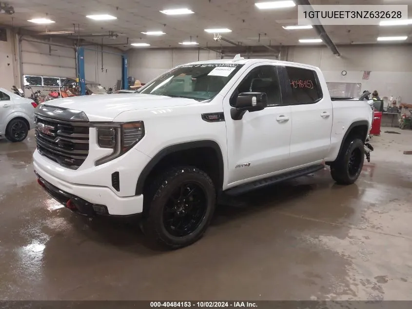 2022 GMC Sierra 1500 4Wd Short Box At4 VIN: 1GTUUEET3NZ632628 Lot: 40484153