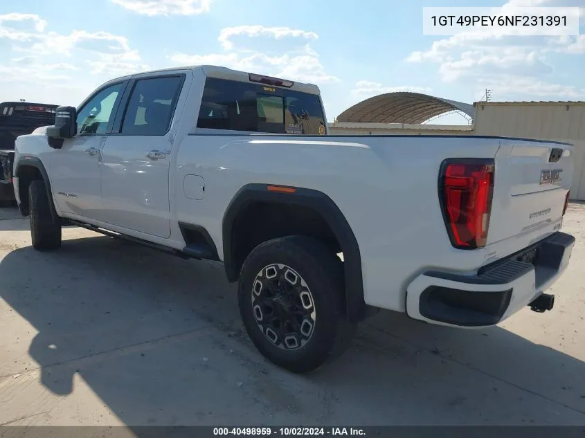 1GT49PEY6NF231391 2022 GMC Sierra 2500Hd 4Wd Standard Bed At4