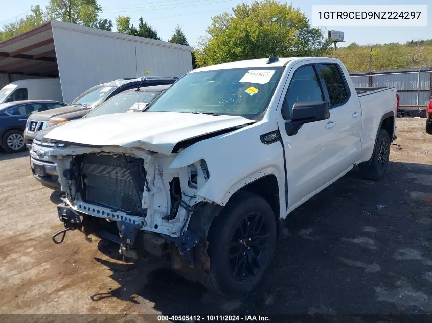 2022 GMC Sierra 1500 Limited 4Wd Double Cab Standard Box Elevation VIN: 1GTR9CED9NZ224297 Lot: 40505412