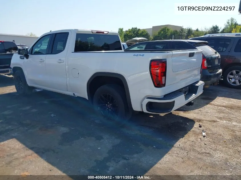 2022 GMC Sierra 1500 Limited 4Wd Double Cab Standard Box Elevation VIN: 1GTR9CED9NZ224297 Lot: 40505412