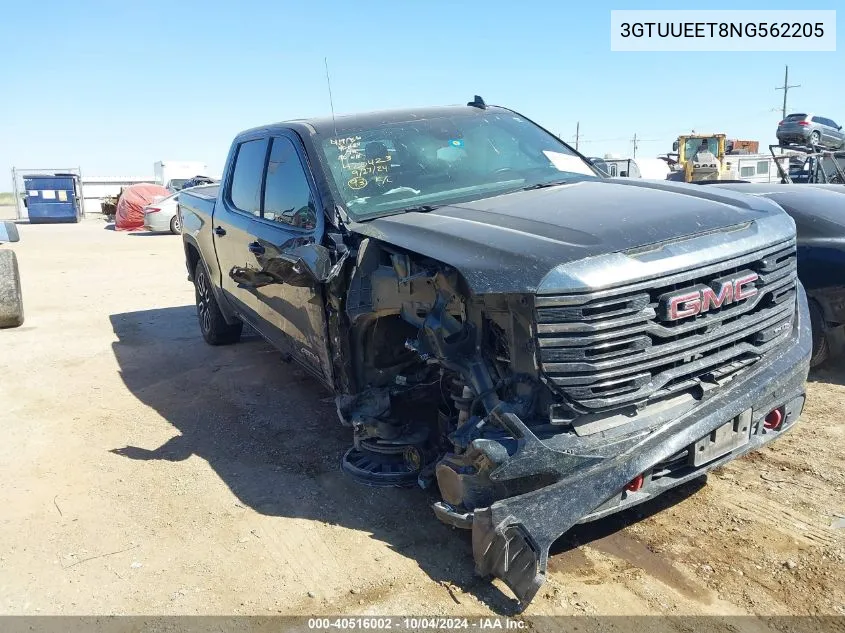 2022 GMC Sierra 1500 4Wd Short Box At4 VIN: 3GTUUEET8NG562205 Lot: 40516002