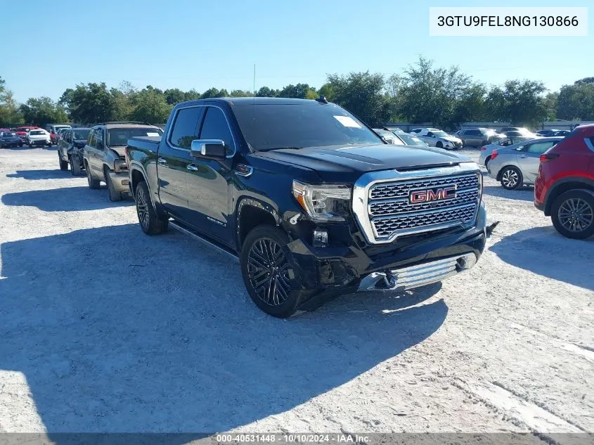 2022 GMC Sierra 1500 Limited 4Wd Short Box Denali VIN: 3GTU9FEL8NG130866 Lot: 40531448