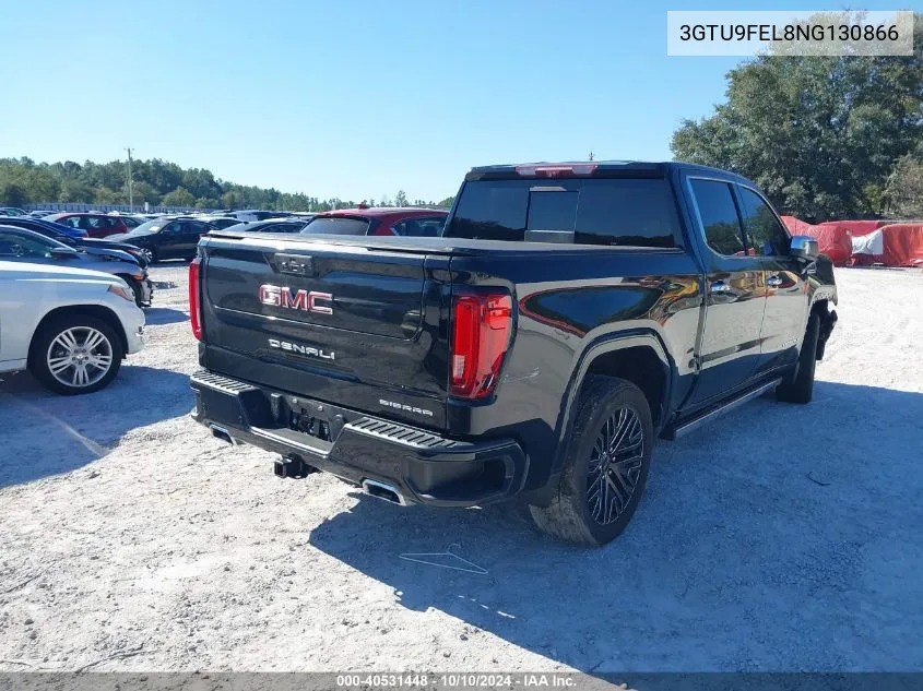 2022 GMC Sierra 1500 Limited 4Wd Short Box Denali VIN: 3GTU9FEL8NG130866 Lot: 40531448