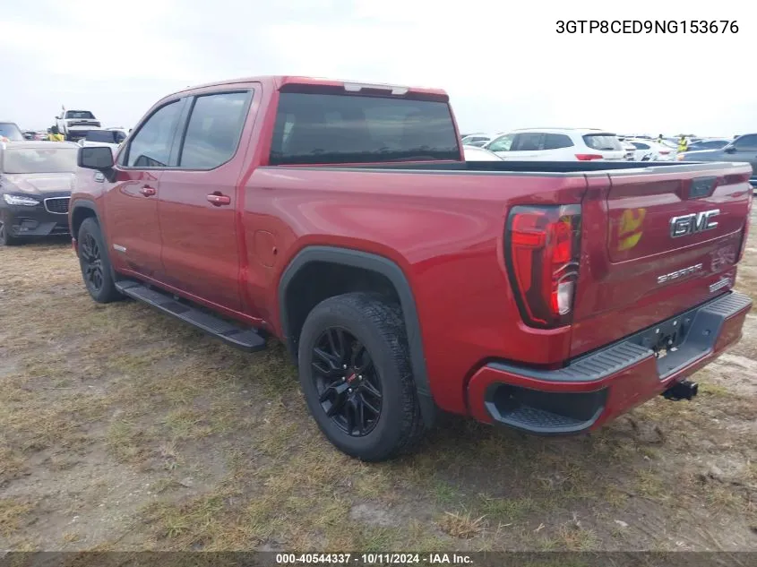 2022 GMC Sierra 1500 Limited 2Wd Short Box Elevation VIN: 3GTP8CED9NG153676 Lot: 40544337