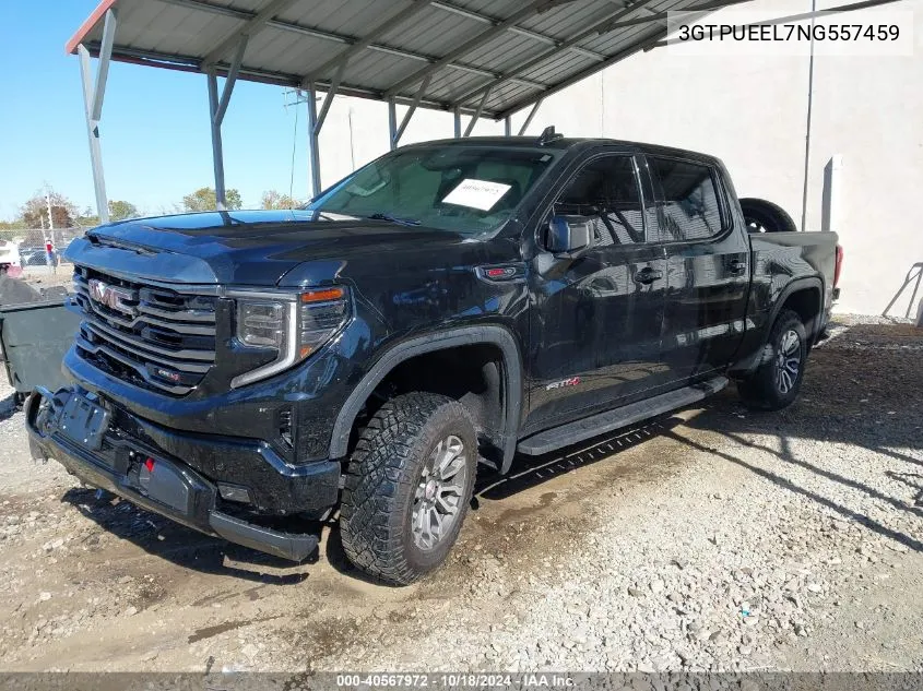 3GTPUEEL7NG557459 2022 GMC Sierra 1500 4Wd Short Box At4