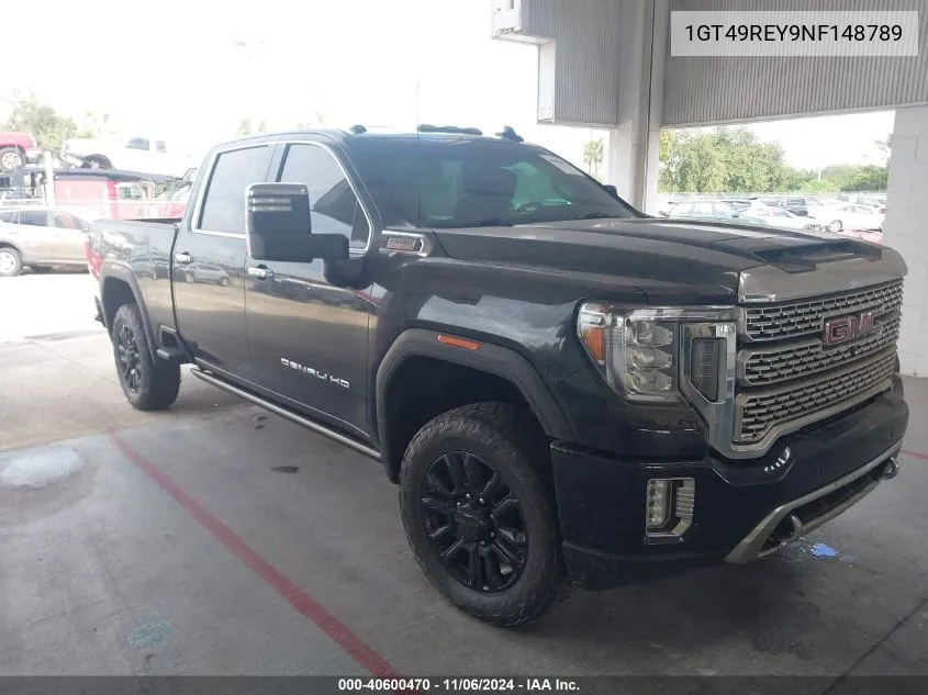 2022 GMC Sierra 2500Hd 4Wd Standard Bed Denali VIN: 1GT49REY9NF148789 Lot: 40600470