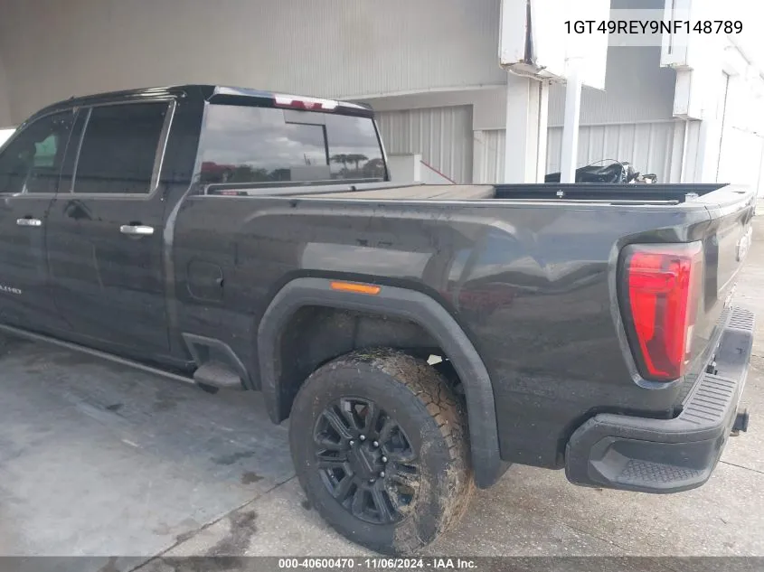 2022 GMC Sierra 2500Hd 4Wd Standard Bed Denali VIN: 1GT49REY9NF148789 Lot: 40600470