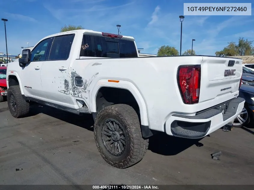 1GT49PEY6NF272460 2022 GMC Sierra 2500Hd 4Wd Standard Bed At4