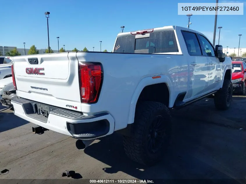 1GT49PEY6NF272460 2022 GMC Sierra 2500Hd 4Wd Standard Bed At4