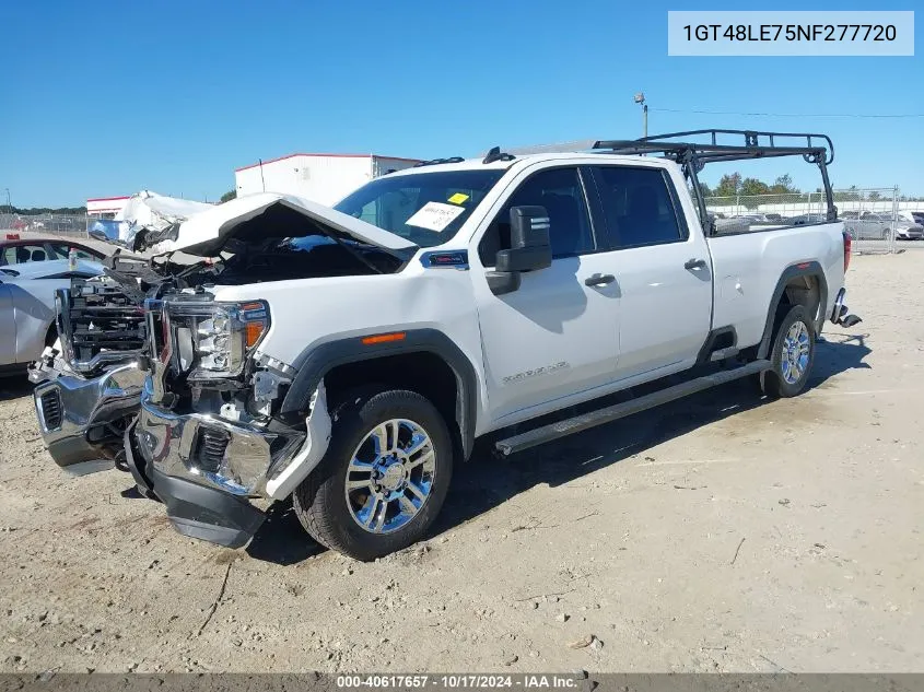 2022 GMC Sierra 2500Hd 2Wd Long Bed Pro VIN: 1GT48LE75NF277720 Lot: 40617657