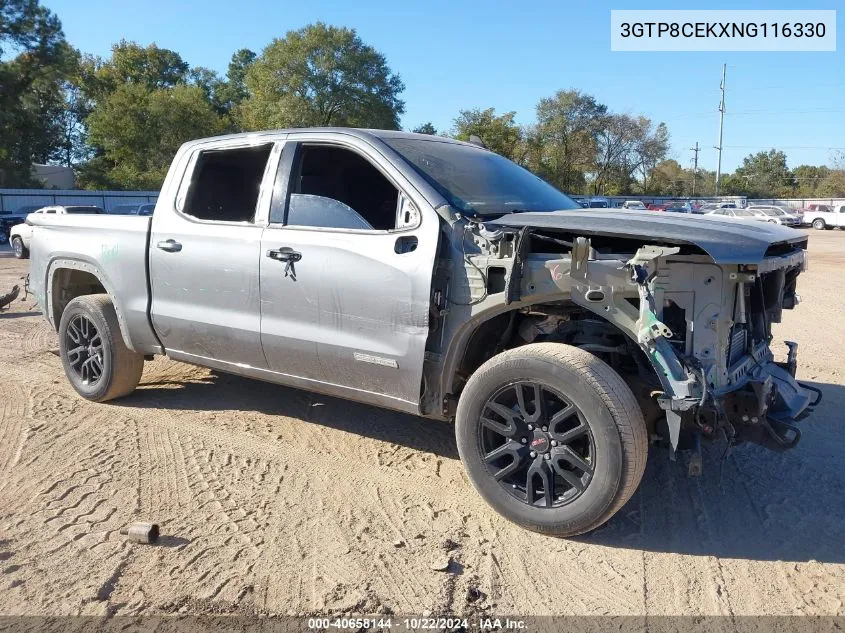 2022 GMC Sierra 1500 Limited 2Wd Short Box Elevation VIN: 3GTP8CEKXNG116330 Lot: 40658144