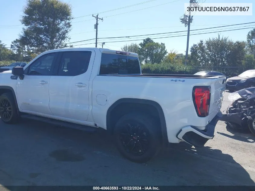 2022 GMC Sierra 1500 4Wd Short Box Elevation With 3Sb VIN: 3GTUUCED6NG637867 Lot: 40663593