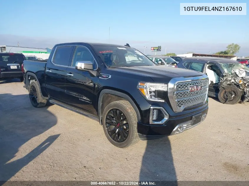 2022 GMC Sierra 1500 Limited 4Wd Short Box Denali VIN: 1GTU9FEL4NZ167610 Lot: 40667652